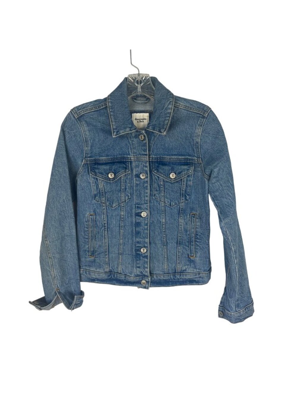 Abercrombie & Fitch Denim Jean Jacket Womens Small Light Wash